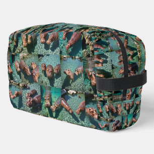 Hippos at Play: A Pond Paradise Duffle Bag