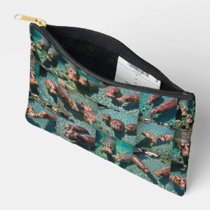 Hippos at Play: A Pond Paradise Duffle Bag