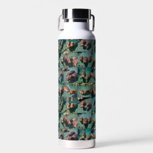 Hippos at Play: A Pond Paradise Water Bottle