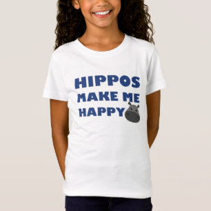 Hippos Make Me Happy T-Shirt