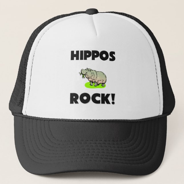 Hippos Rock Trucker Hat (Front)
