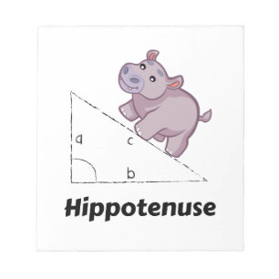 Hippotenuse Funny Math Notepad
