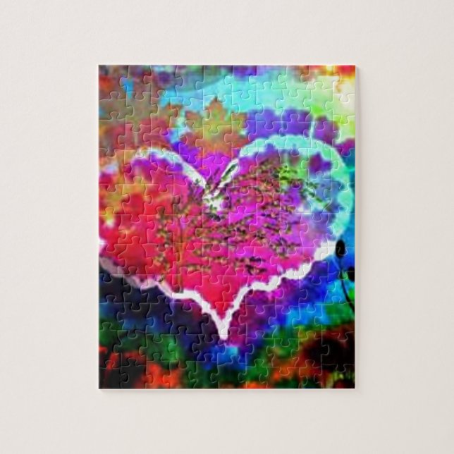 Hippy at Heart Rainbow Tie Dye gift collection Jigsaw Puzzle (Vertical)