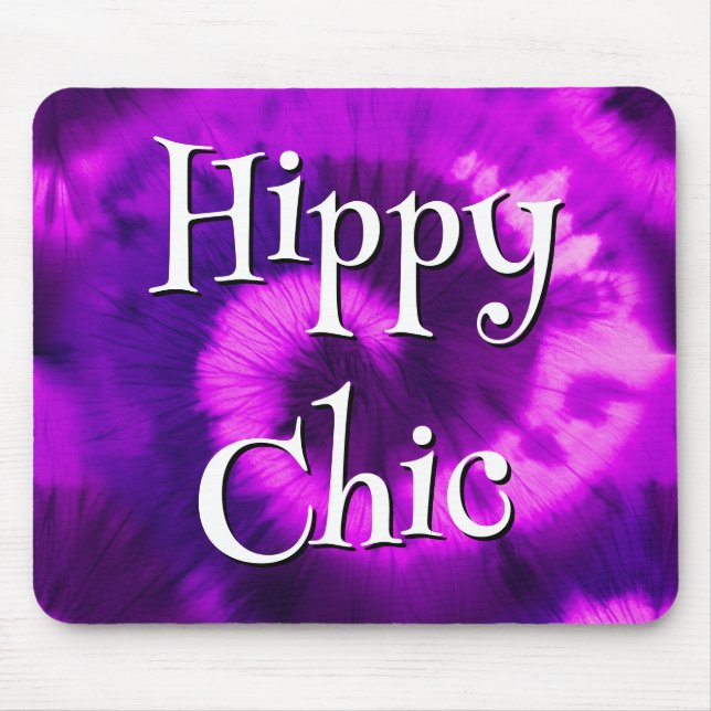 Hippy Chic Mouse Pad Purple (Front)