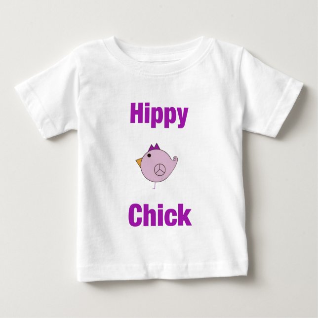 Hippy Chick - Baby T-Shirt (Front)