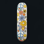 Hippy Floral Style Skateboard<br><div class="desc">Hippy Floral Style
Whether you’re doing grinds on the half-pipe or kickflips in the street,  this competition shaped board has supreme pop! Our decks are made of the best quality hard-rock maple and with our one-of-a-kind printing process; you get the best skateboard available in the world.</div>
