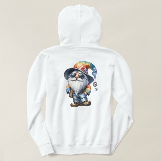 Hippy Gnome Hoodie (Design Back)