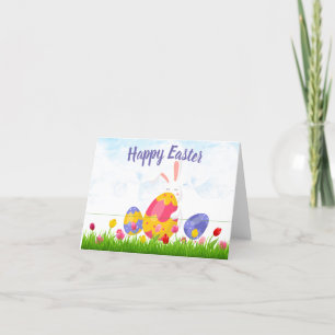 Hippy Hop Small, 4" x 5.6" Folded Holiday Card