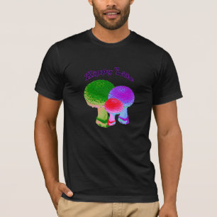 Hippy Life Neon Mushrooms T-Shirt