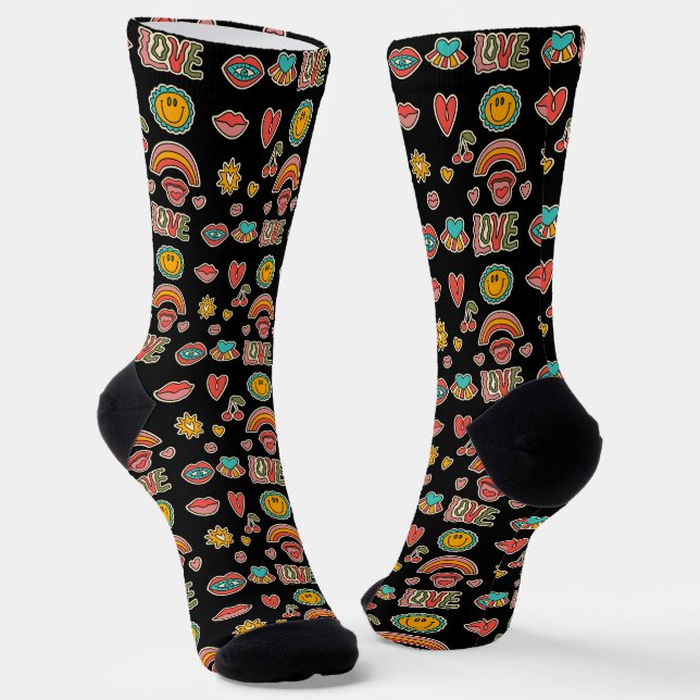 Hippy Love  Socks (Angled)