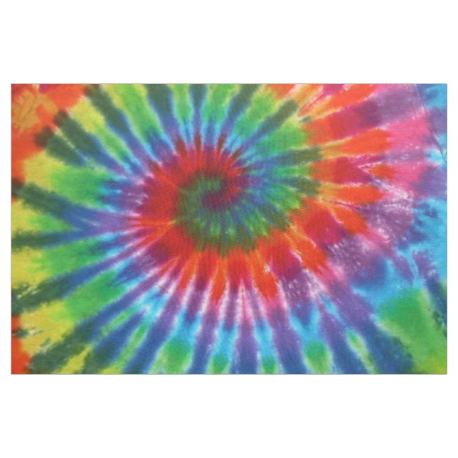 Hippy Peace Retro 60s Tie Dye Fabric (Yard)