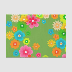 Hippy Peace Retro Colourful Boho Chic Tissue Paper