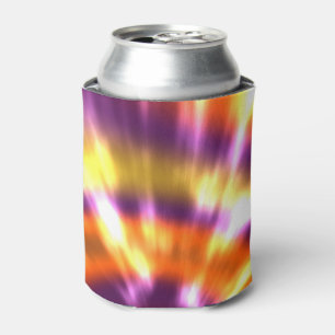 Hippy Peace Retro Tie Dye Colourful Boho Can Cooler