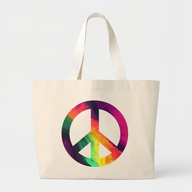 Hippy peace sign Tote Bag (Front)