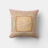 Hippy Retro Vibe 70s Let the Sunshine Sunburst
