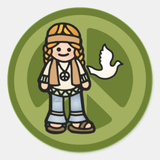 hippy stickers -- trippy.