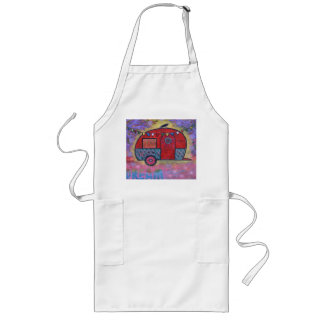 Hippy Teardrop Trailer Camper Apron with Raven