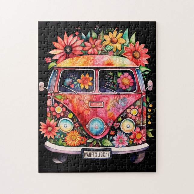 Hippy Van Jigsaw Puzzle (Vertical)