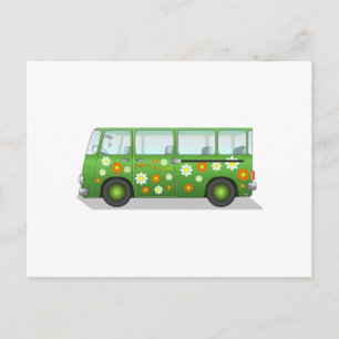 Hippy Van Postcard