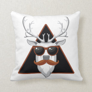 Hipster Antler Art Cushion