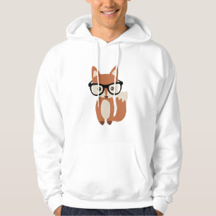 Hipster Baby Fox w/Glasses Hoodie
