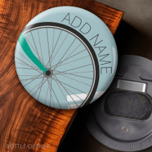 Hipster Bicycle Wheel with Custom Name