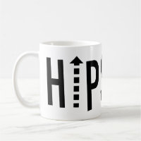 Hipster Black Modern Typography Mug