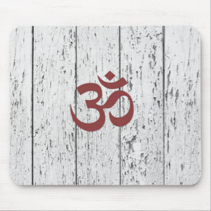 Hipster Boho Om Fence Mouse Pad