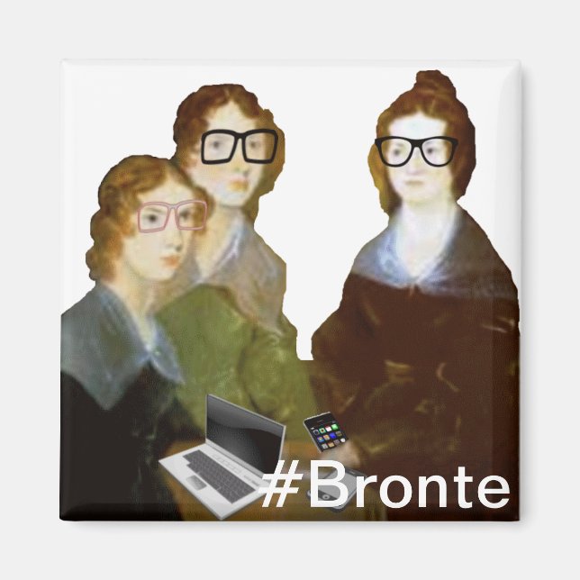 Hipster Bronte Sisters Magnet (Front)