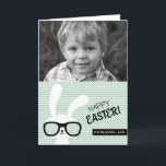 Hipster Bunny | Happy Easter Photo Card<br><div class="desc">Hipster Bunny | Happy Easter Photo Card</div>