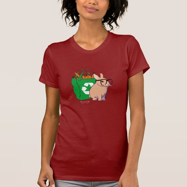 Hipster Bunny T-Shirt (without text) (Front)