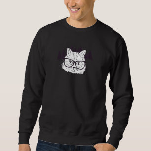 Hipster Cat Sweatshirt