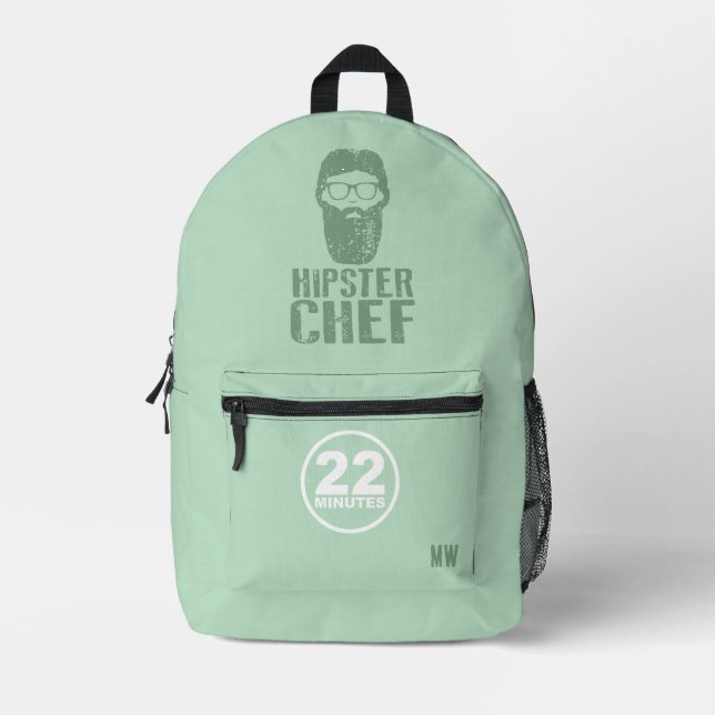 Hipster Chef - CBC 22 Minutes Personalize Backpack (Front)