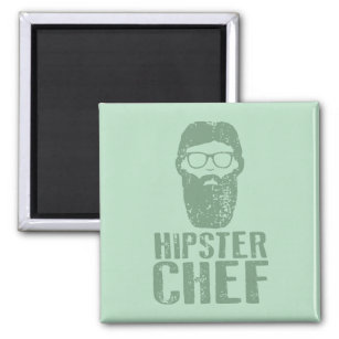 Hipster Chef Magnet