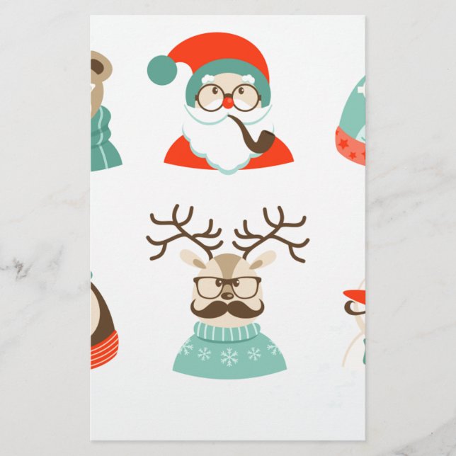 hipster christmas santa (Front)