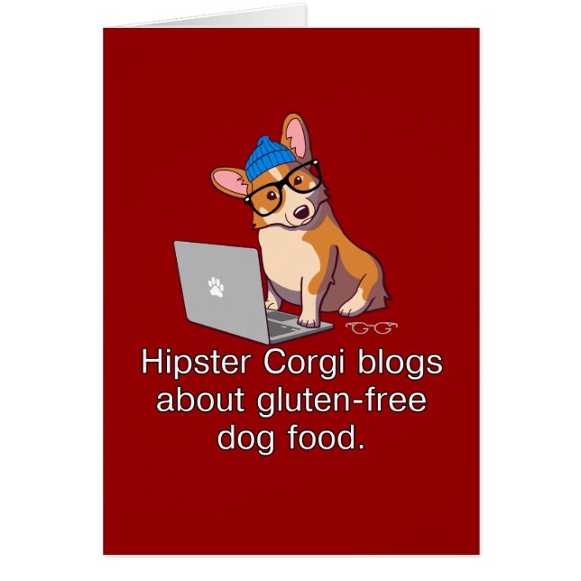 Hipster Corgi 2 (Front)