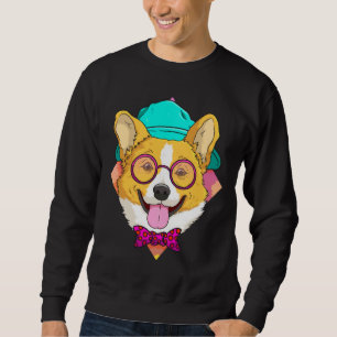 Hipster Corgi Dog Cute Corgi  Ideas Men Women Sweatshirt