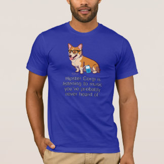 Hipster Corgi T-Shirt