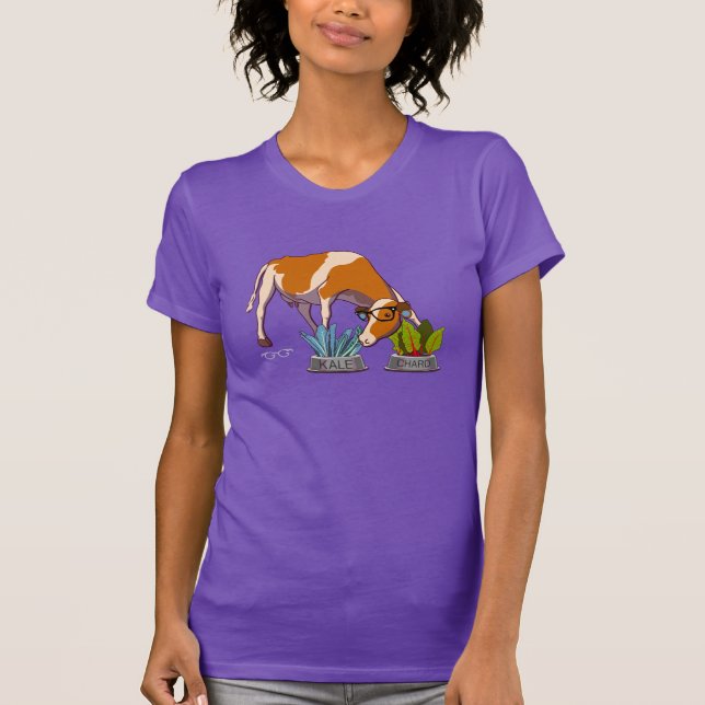 Hipster Cow T-Shirt (Front)