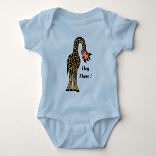 Hipster Cute Baby Funny Giraffe Kid T-shirt Design Bodysuit