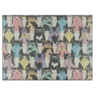 Hipster Cute Cats Pattern