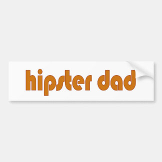 Hipster Dad Bumper Sticker