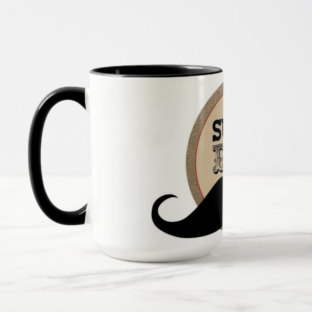 Hipster Dad Mugs: The Ultimate Moustache Collectio Mug (Left)