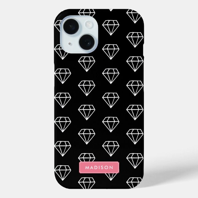 Hipster Diamonds Pattern Case-Mate iPhone Case (Back)