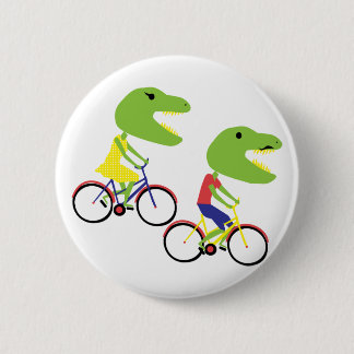 hipster dinos 6 cm round badge