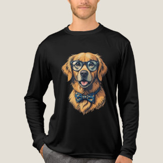 Hipster dog t-shirt design Tri-Blend shirt