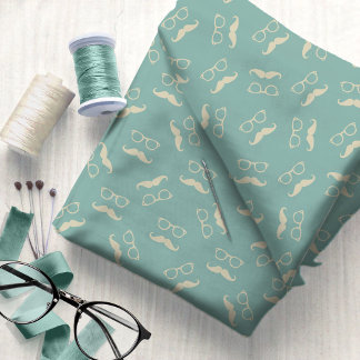 Hipster Eyeglasses and Moustache #6 ID1073 Fabric