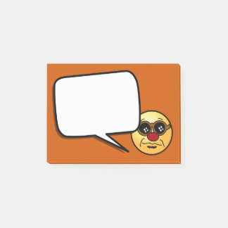 Hipster Face Grumpey Post-it Notes