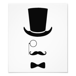 Hipster Face Photo Print