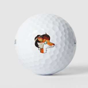 Hipster Fox Golf Balls